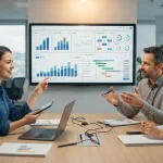 Representação gráfica da integração entre equipes de Marketing, Vendas e operações de prestadoras de serviços utilizando sist
