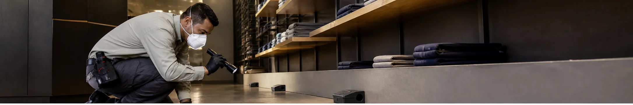 Profissional realizando atendimento de controle de morcegos